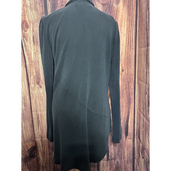 BCBGMAXAZRIA WOMEN Cardigan SHAWL COLLAR OPEN JACKET BLACK Sz Small - Picture 2 of 7